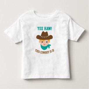 T-shirt Pour Les Tous Petits La baie d'aubépine de Yee, petit cowboy mignon est