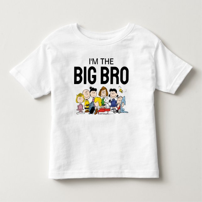 T-shirt Pour Les Tous Petits La Bande D'Arachides | Je suis le Big Brother (Devant)