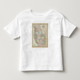 T-shirt Pour Les Tous Petits La Californie, Orégon, Washington, Utah, Nouveau