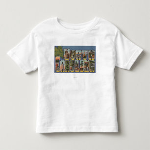 T-shirt Pour Les Tous Petits La Caroline du Nord (capitale de l'État/fleur)