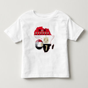 T-shirt Pour Les Tous Petits La carte de drapeau de l'Egypte de l'Afrique 2010