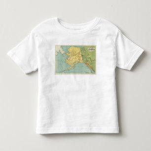 T-shirt Pour Les Tous Petits La carte de McNally de couche-point de l'Alaska