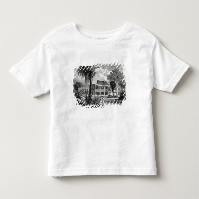 T-shirt Pour Les Tous Petits La Chambre du planteur sur le Mississippi (Devant)