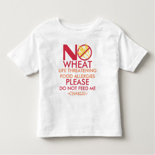 T-shirt Pour Les Tous Petits La chemise d'allergie de blé, ne m'alimentent pas