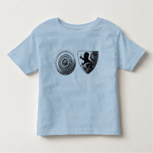 T-shirt Pour Les Tous Petits La Chemise de Toddler aux boucliers médiévaux