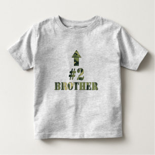 T-shirt Pour Les Tous Petits La chemise/moi moyens de frère de Camo suis le