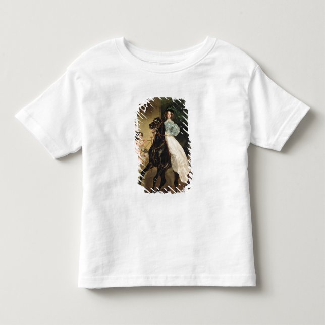 T-shirt Pour Les Tous Petits La Cheval, Portrait de Giovanina (Devant)