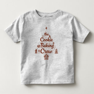 T-shirt Pour Les Tous Petits La conception de sapin de Noël de l'équipe de cuis