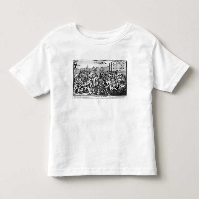 T-shirt Pour Les Tous Petits La congestion à Paris (Devant)