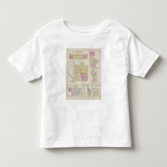 T-shirt Pour Les Tous Petits La Cygne, Uniontown, Hiattville, Fulton, le Kansas (Devant)