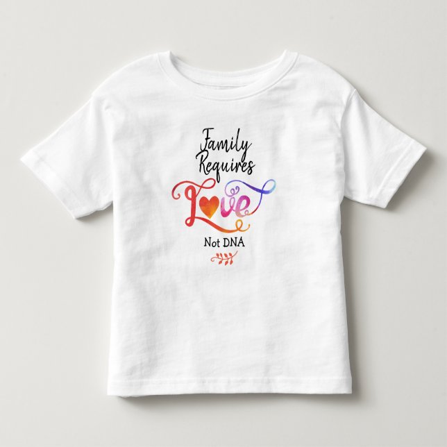 T-shirt Pour Les Tous Petits La famille a besoin d'ADN d'amour pas, cadeaux (Devant)
