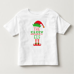 T-shirt Pour Les Tous Petits La famille de Noël des elfes de Sassy correspond a