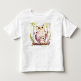 T-shirt Pour Les Tous Petits La famille des chouettes.