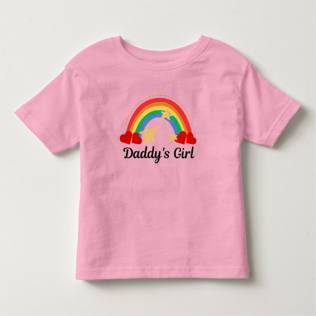 T-shirt Pour Les Tous Petits La fille de papa (Devant)
