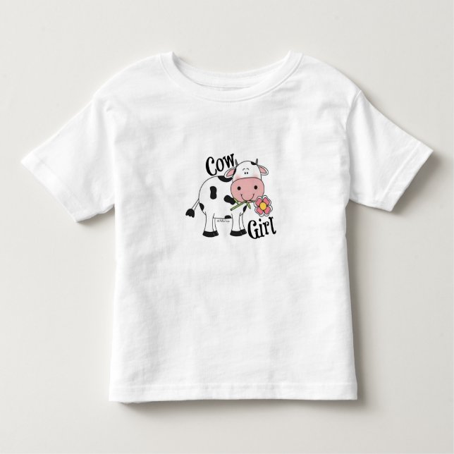 T-SHIRT POUR LES TOUS PETITS LA FILLE DE VACHE TODDLER TEL (Devant)
