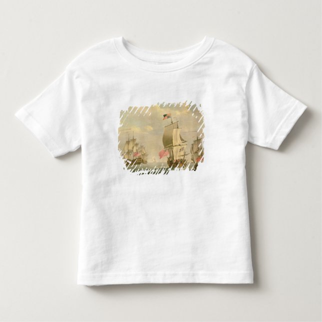 T-shirt Pour Les Tous Petits La flotte anglaise sous la voile (Devant)