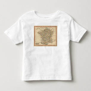 T-shirt Pour Les Tous Petits La France, départements