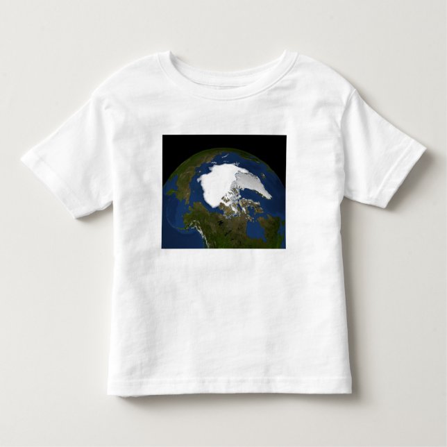 T-shirt Pour Les Tous Petits La glace de mer arctique en 2005 (Devant)