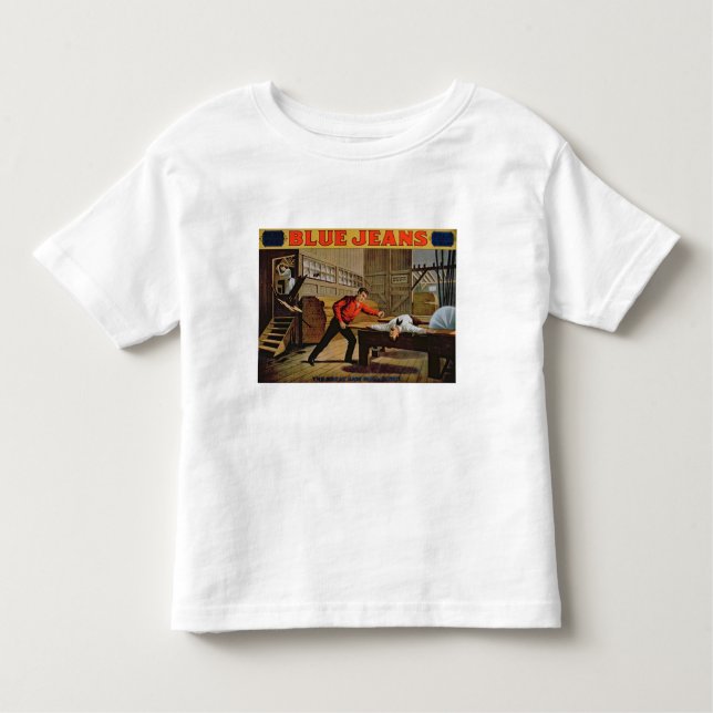T-shirt Pour Les Tous Petits "La grande scène de scierie", affiche pour des (Devant)