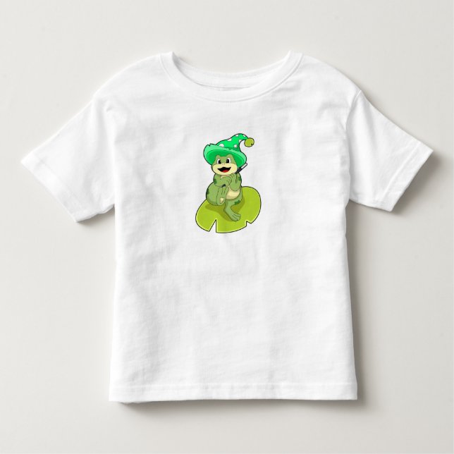 T-shirt Pour Les Tous Petits La grenouille en magie avec baguette magique (Devant)