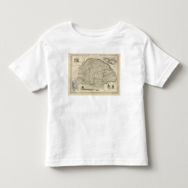 T-shirt Pour Les Tous Petits La Hongrie (Devant)