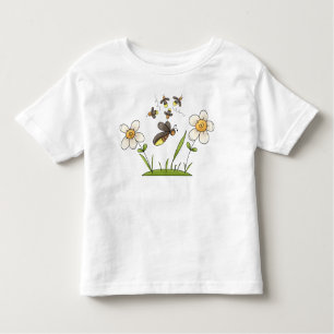 T-shirt Pour Les Tous Petits La luciole mignonne branche l'insecte jaune