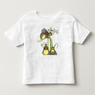 T-shirt Pour Les Tous Petits La luciole mignonne branche l'insecte jaune