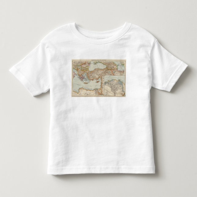 T-shirt Pour Les Tous Petits La mer Méditerranée E (Devant)