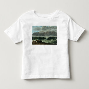 T-shirt Pour Les Tous Petits La mer orageuse ou, la vague, 1870