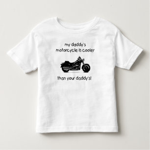 T-shirt Pour Les Tous Petits La moto de mon papa est plus fraîche
