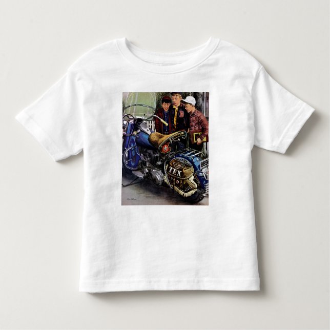 T-shirt Pour Les Tous Petits La moto de Tex (Devant)