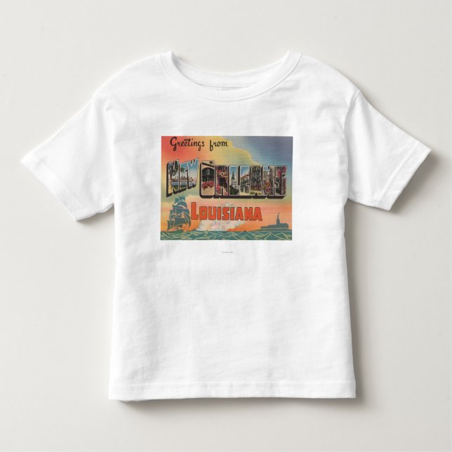 T-shirt Pour Les Tous Petits La Nouvelle-Orléans, Louisiane - grandes scènes de (Devant)