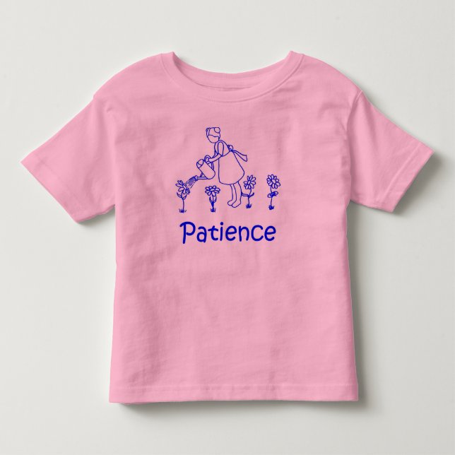 T-shirt Pour Les Tous Petits la patience (Devant)