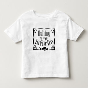 T-shirt Pour Les Tous Petits La pêche est ma citation préférée