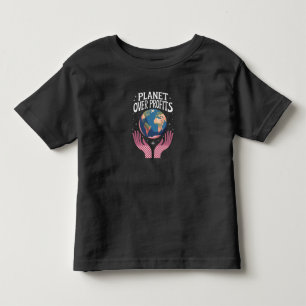 T-shirt Pour Les Tous Petits La planète avant les profits Le changement climati