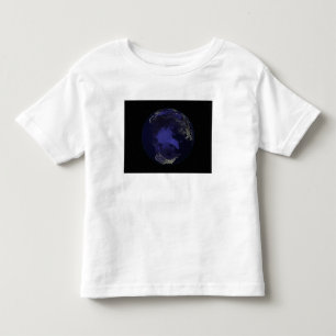 T-shirt Pour Les Tous Petits La pleine terre la nuit montrant les lumières 5 d