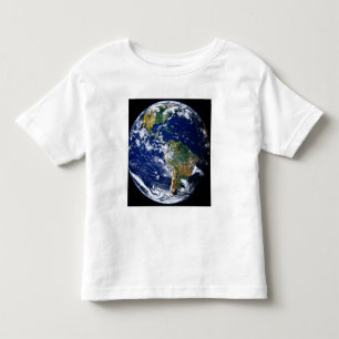 T-shirt Pour Les Tous Petits La pleine terre montrant les Amériques
