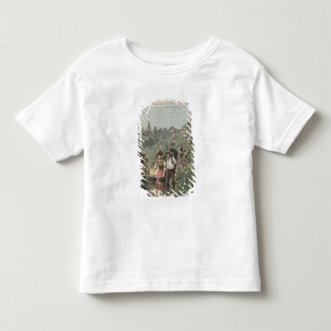T-shirt Pour Les Tous Petits La récolte de vin (Devant)
