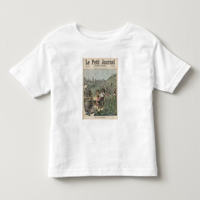 T-shirt Pour Les Tous Petits La récolte de vin (Devant)