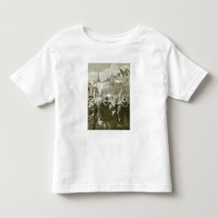 T-shirt Pour Les Tous Petits La Reine Elizabeth entrant dans Londres