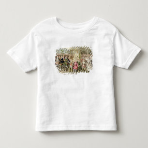 T-shirt Pour Les Tous Petits La reine Elizabeth I en procession avec ses Courti
