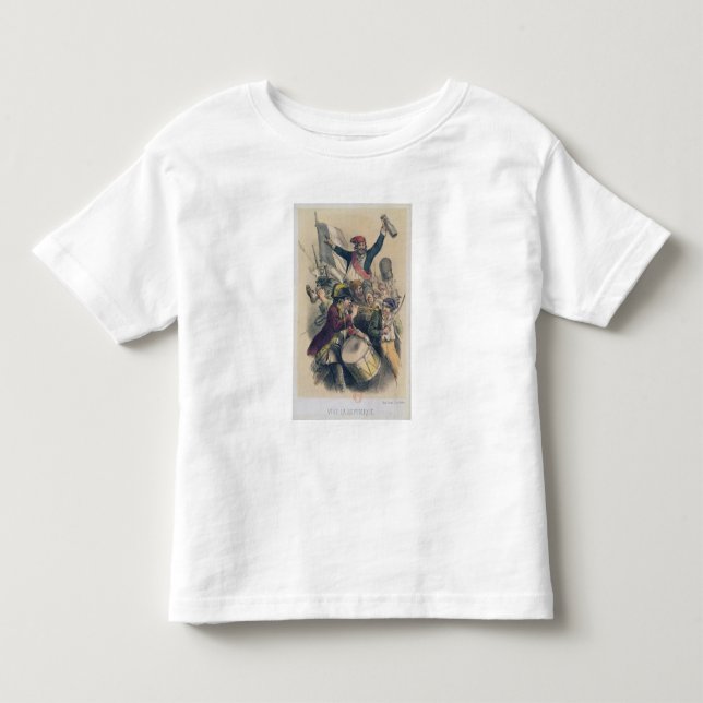 T-shirt Pour Les Tous Petits La Republique, 1848 de Vive (Devant)