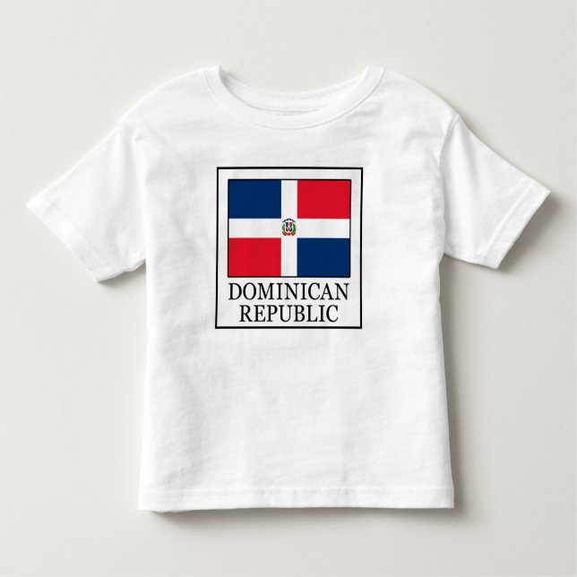 T-shirt Pour Les Tous Petits La République Dominicaine (Devant)