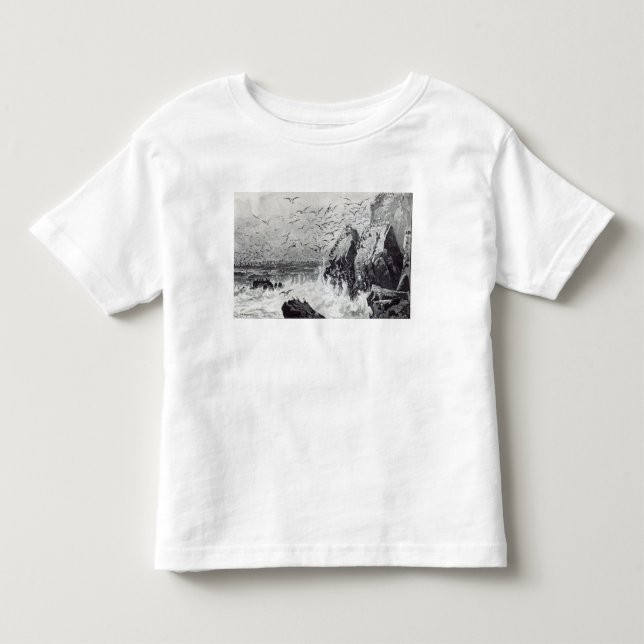 T-shirt Pour Les Tous Petits La retraite des mouettes (Devant)
