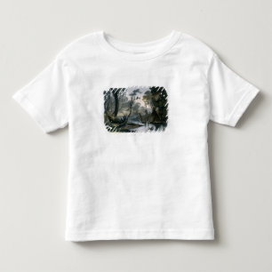 T-shirt Pour Les Tous Petits La rivière de coupure, branche du Wabash, plaquen