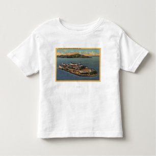 T-shirt Pour Les Tous Petits "La roche," vue d'île d'Alcatraz
