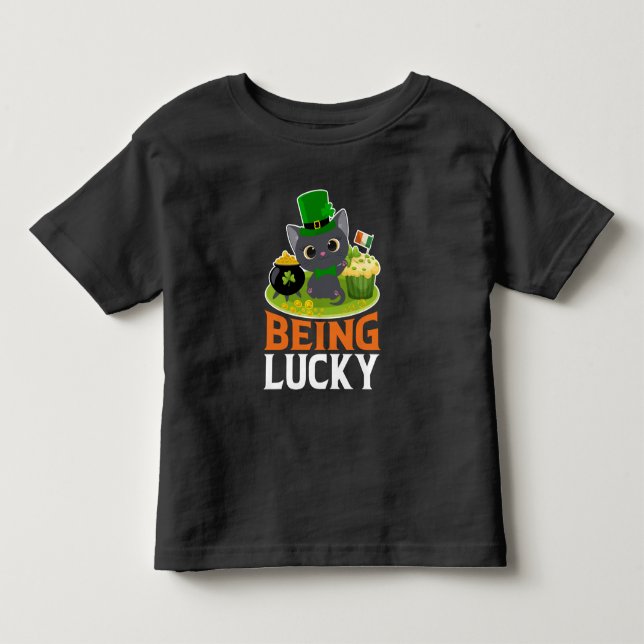 T-shirt Pour Les Tous Petits La Saint-Patrick Chanceux (Devant)