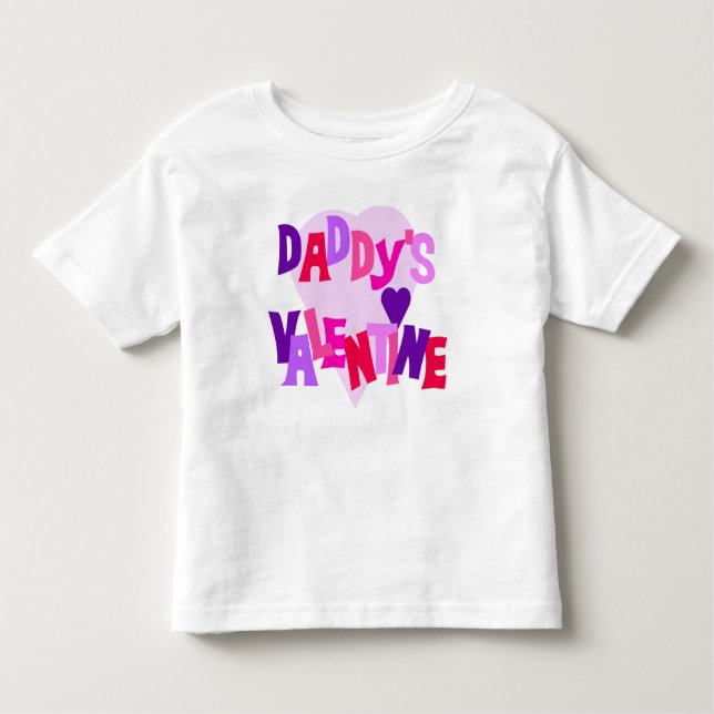 T-shirt Pour Les Tous Petits La Saint-Valentin de papa (Devant)