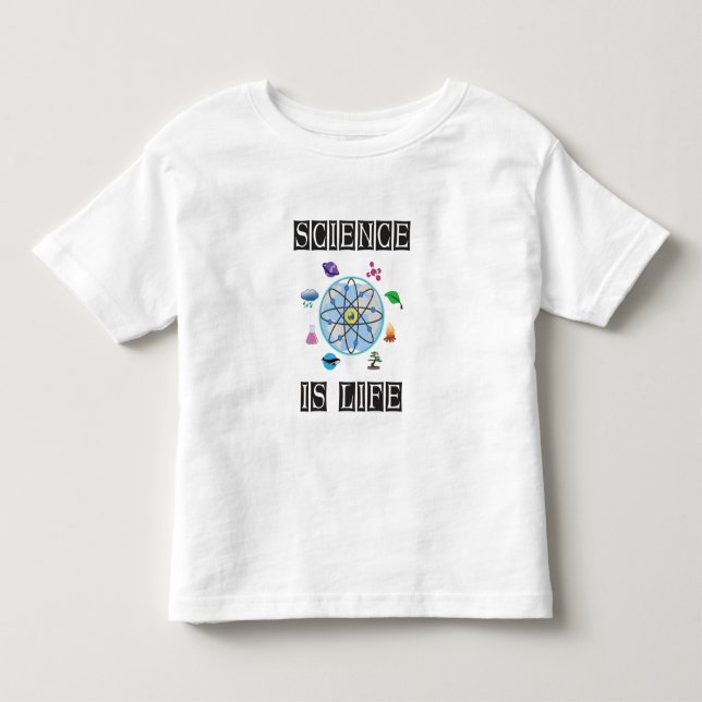 T-shirt Pour Les Tous Petits La science est la vie (Devant)