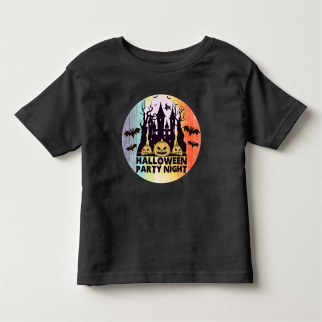 T-SHIRT POUR LES TOUS PETITS LA SOIRÉE D'HALLOWEEN (Devant)